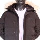 Parka Snorkel à capuche Noir Fermeture zip et pressions