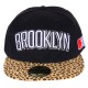 Casquette LYL Brooklyn visière léopard Snapback