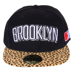 Casquette LYL Brooklyn visière léopard Snapback