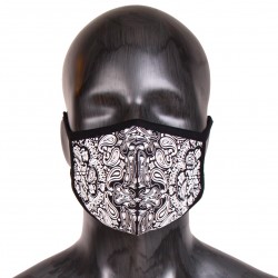 Masque Elastique Bandana Noir Rumble Avec Filtre PM 2.5