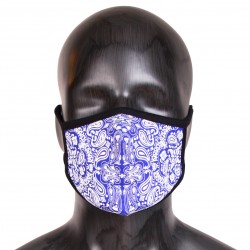 Masque Elastique Bandana Bleu Rumble Avec Filtre PM 2.5