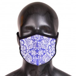 Masque Elastique Bandana Rouge Rumble Avec Filtre PM 2.5