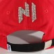 Casquette Baseball LED Avec Strass Rouge Argenté
