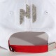 Casquette Baseball LED Avec Strass Blanc Argenté