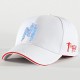 Casquette Baseball LED Avec Strass Blanc Argenté