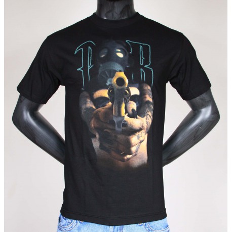 Tee Shirt Noir Psycho Real Gun